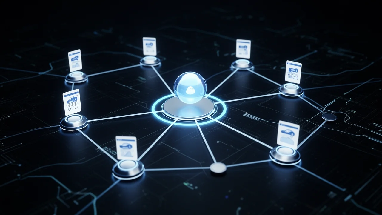 A visual representation of a Private Blog Network strategy, showing multiple interconnected websites linking to a central target site.